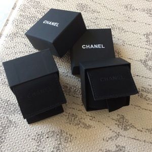2 Authentic Chanel Earring Box